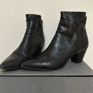 Sam edelman black leather booties